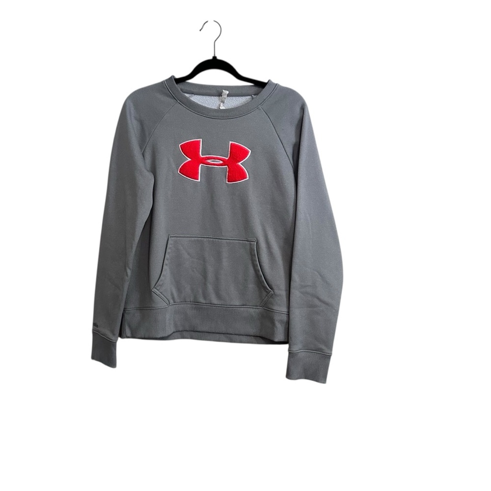 Under Armour Gray Pink Cold Gear Sweater Size Large